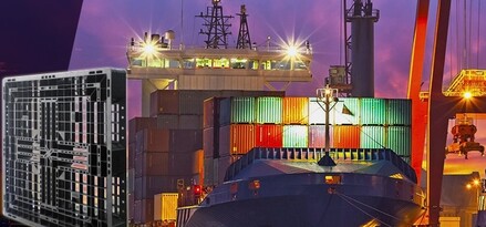 See Hau shipping pallets on a container ship