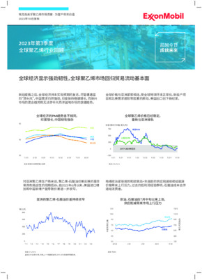 全球经济显示强劲韧性，全球聚乙烯市场回归贸易流动基本面