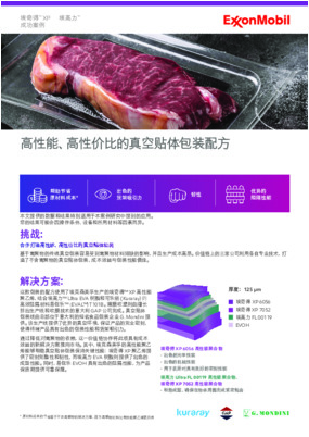 基于离聚物的传统真空包装容易受到离聚物材料短缺的影响，并且生产成本高昂。三家公司合作打造了不含离聚物的真空贴体包装，成本效益与包装性能俱佳。