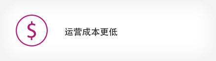 运营成本更低