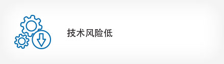 技术风险低